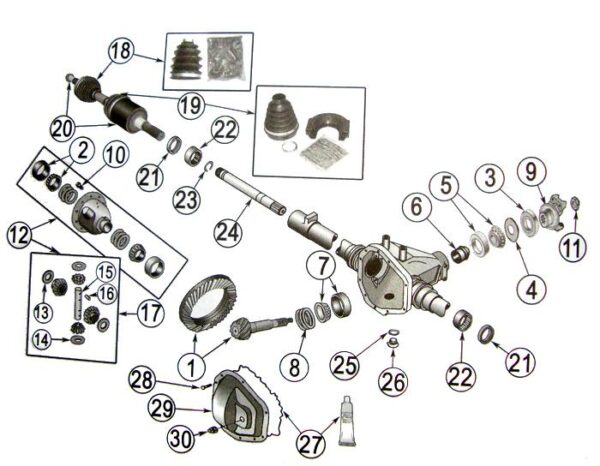 Ejes Model 30 2002-2005