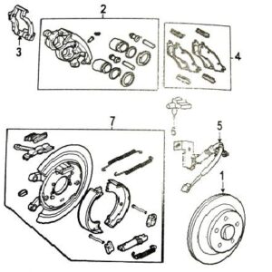 Sistema de frenos posterior 2WD 2006 - 2008