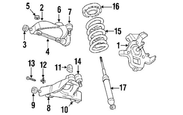 Suspensión delantera 2WD 1997 - 2004