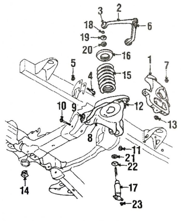 Suspensión delantera 2WD 2002 - 2005