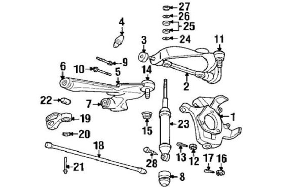 Suspensión delantera 4WD 1997 - 2004