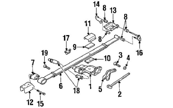 Suspensión posterior 2WD 2001 - 2007